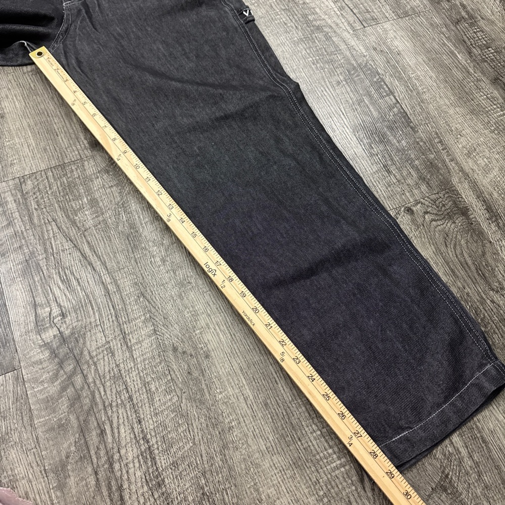 Vintage Y2K Vibes Jeans Shiny Metallic Overalls - Picture 5 of 8